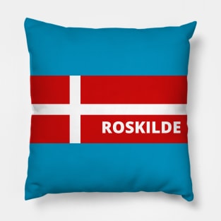 Roskilde City in Danish Flag Pillow