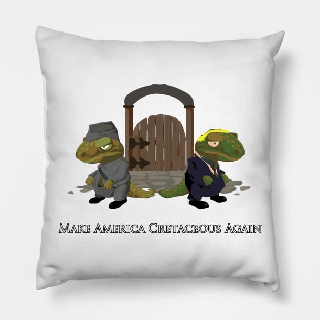 Make America Cretaceous Again Pillow by balmut