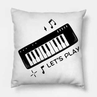 Let's Play Piano Pillow