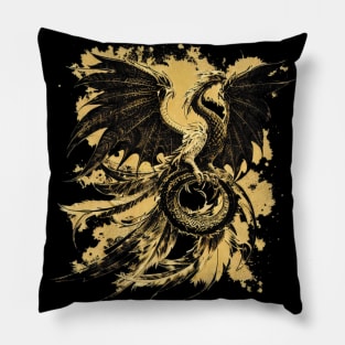 Dragon Phoenix - Mythical Creature Pillow