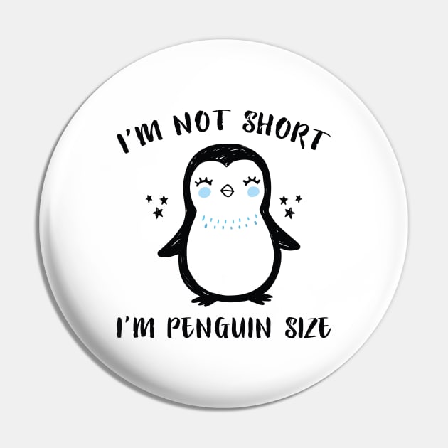 Penguin Size Pin by LuckyFoxDesigns