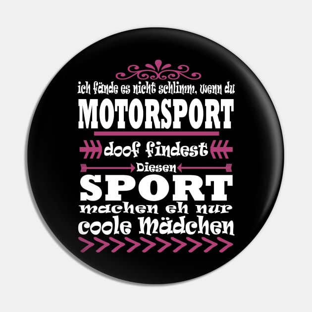 Motorsport Mädchen Motorrad Bike Geschenk Pin by FindYourFavouriteDesign