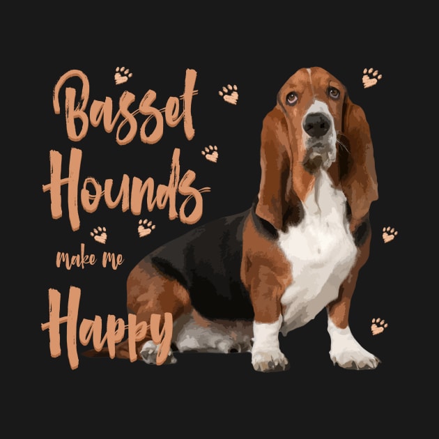 Basset Hounds Make Me Happy! by rs-designs