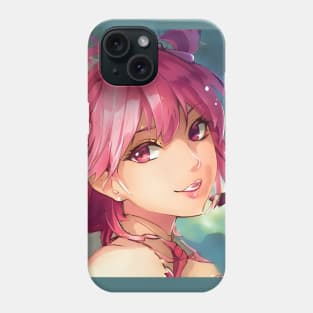 anime girl pink hair manga Phone Case