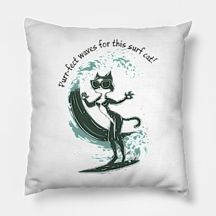 Cat Surfing 7605 Pillow