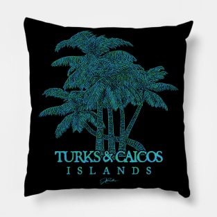 Turks & Caicos Islands Palm Trees Pillow