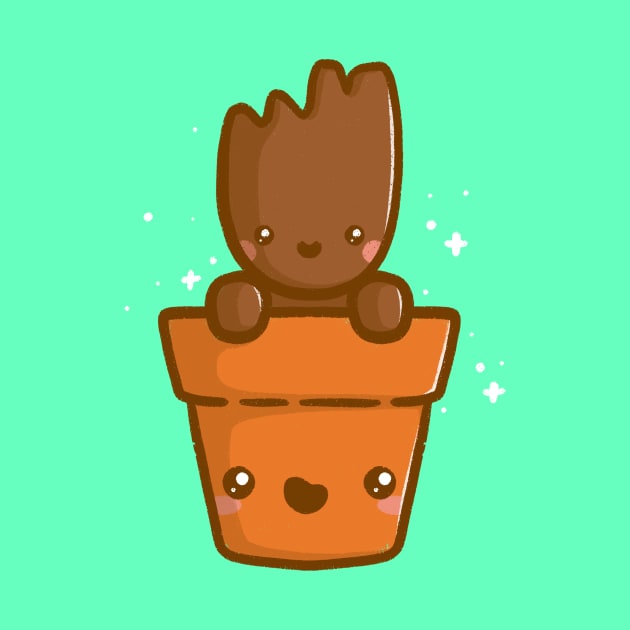 Potted Space Plant by perdita00