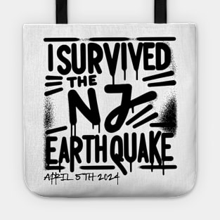 I Survived the NJ Earthquake New Jersey 4.8 magnitude Tote