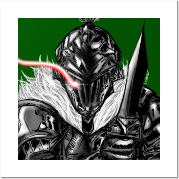 Goblin slayer from the anime goblin slayer, anime style drawing