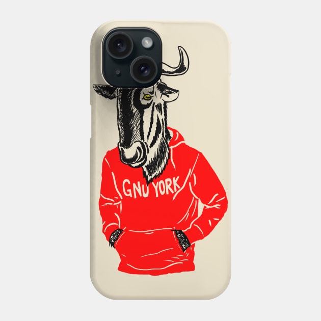 Gnu York Phone Case by UselessRob