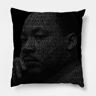 Martin Luther King Jr. - Entire “I Have a Dream” speech Typographic Pillow