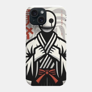 Mysterious Japanese Warrior in Retro Style Phone Case