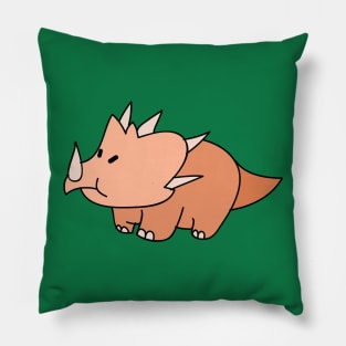 Beige Triceratops Pillow