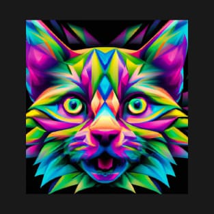 Cat colorful face #2 T-Shirt