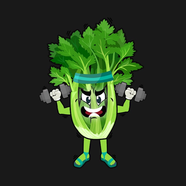 Celery Working Out by Perrots