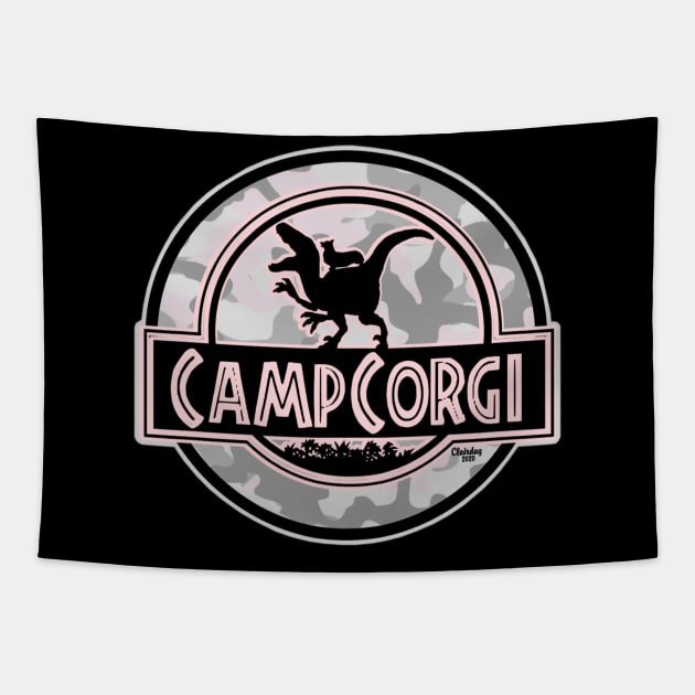 Camp Corgi Tapestry by PB&J Designs