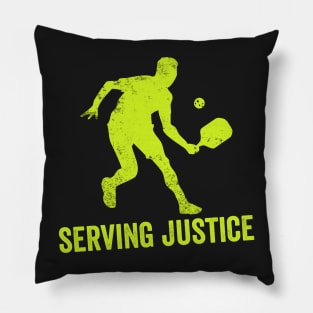 Pickleball Gifts Service Justice funny Pickleball Shirt Pillow