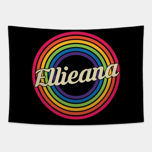 Ellieana - Retro Rainbow Style Tapestry