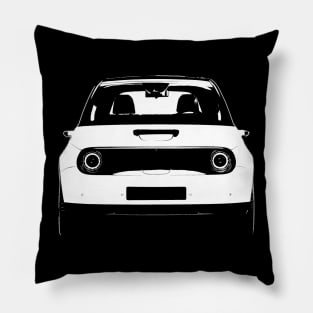 Electric car black and white Pillow