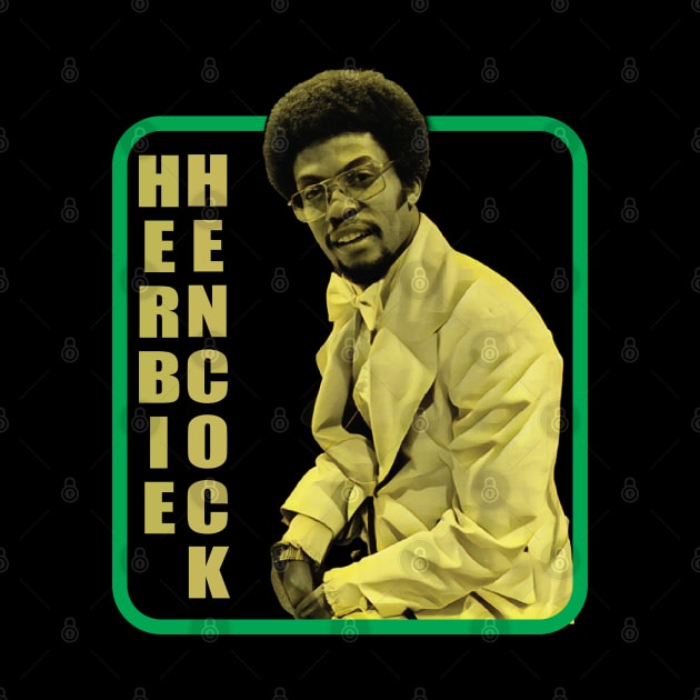 Herbie Hancock-- Retro Jazz Music Fan Design by Trendsdk