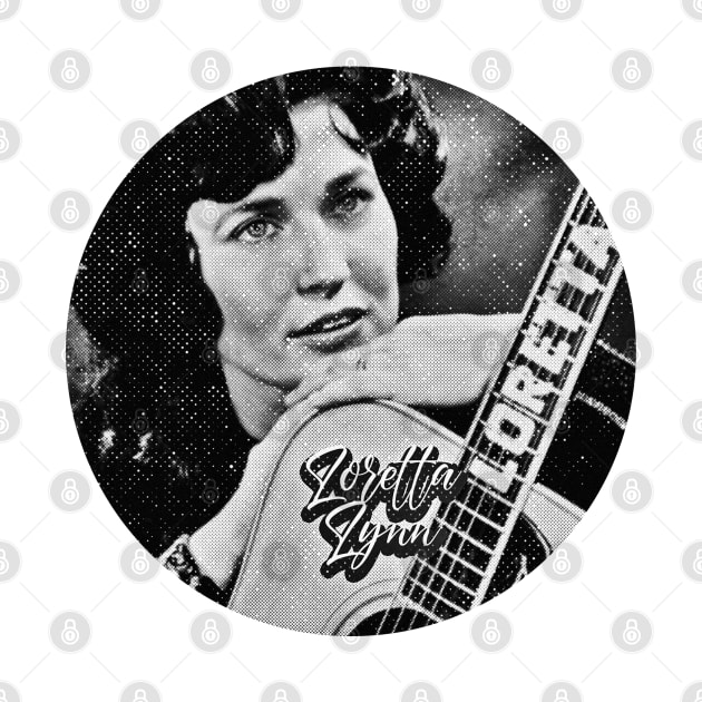 Loretta Lynn in guitar 23 by katroxdesignshopart444