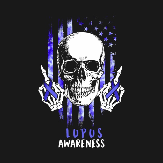 Lupus Awareness Skull Halloween Costume Gifts by AKIFOJWsk