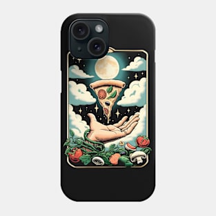 hand presenting a pizza tarot card 2024 Phone Case