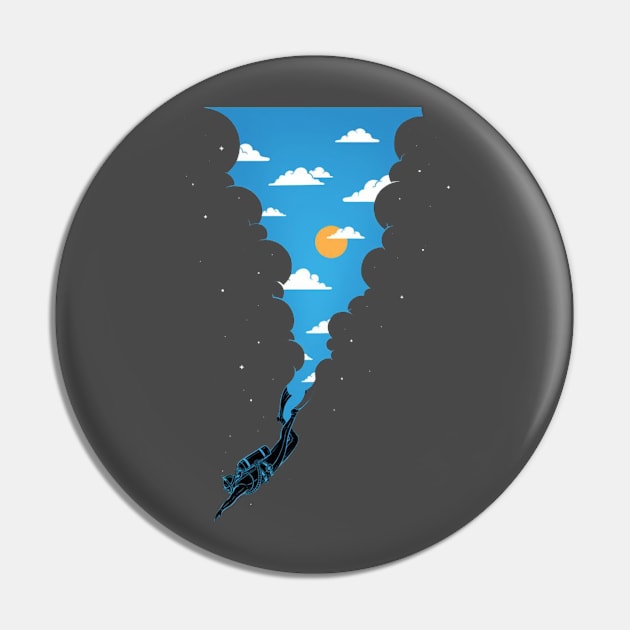 Sky Diving Pin by Aine Creative Designs