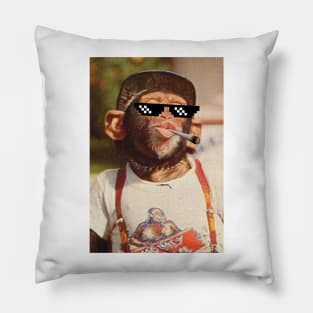 Thug Life Monkey Pillow