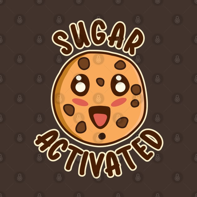 Sugar Activated Kawaii Chocolate Chip Cookie by Cuteness Klub