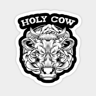 Cow - Trendy Line-Art Farming Animal Cute Cattle Magnet