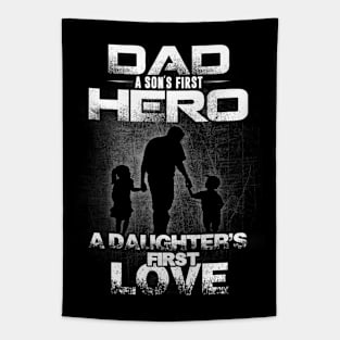 Dad Hero and First Love Tapestry