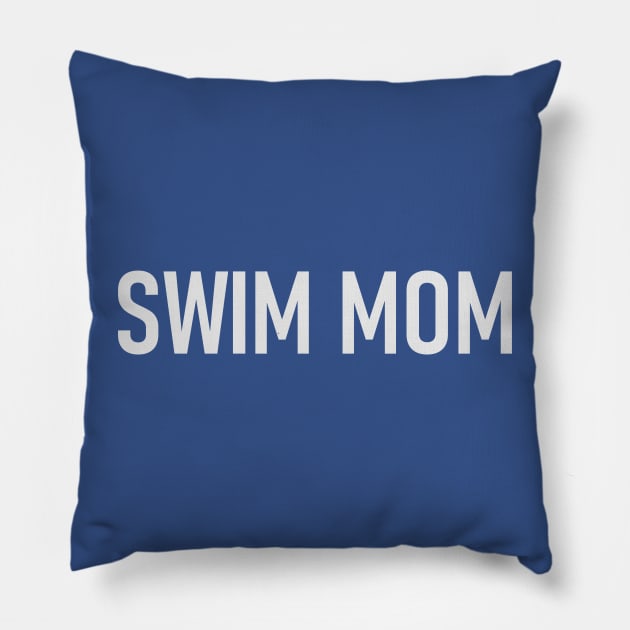 Swim Mom - Funny Quotes Pillow by Celestial Mystery