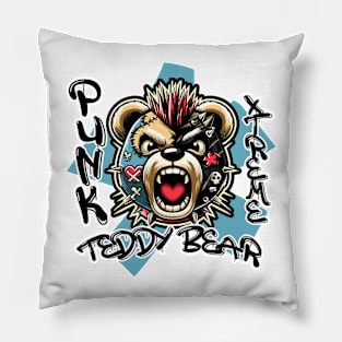 Punk Xtreme Teddy Bear Pillow