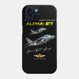 Alpha Jet Belgium Air Force Advanced Trainer Aircraft Phone Case