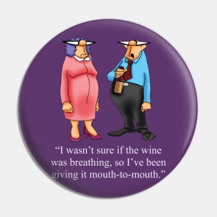 Funny Spectickles Wine Cartoon Humor Pin