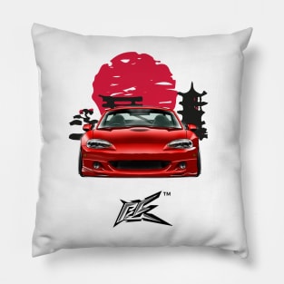 MAZDA MIATA NB STANCED RED Pillow