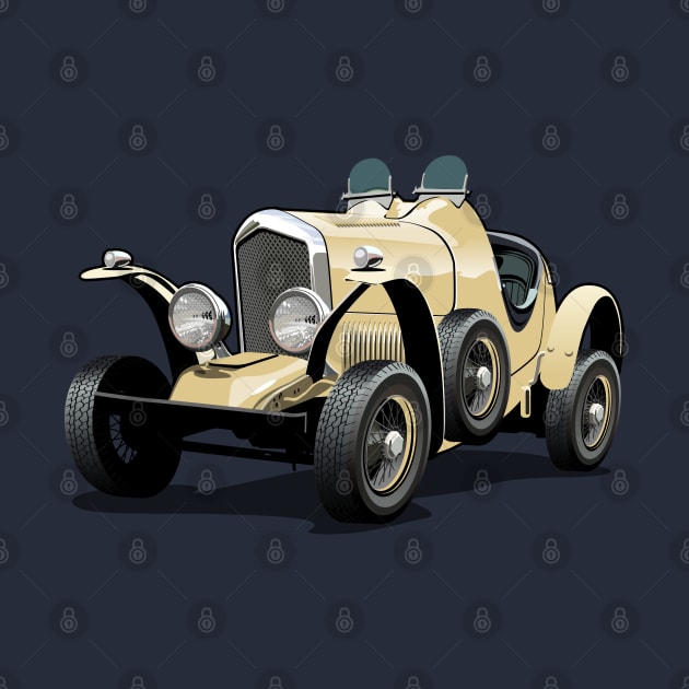 Cartoon retro car by Mechanik