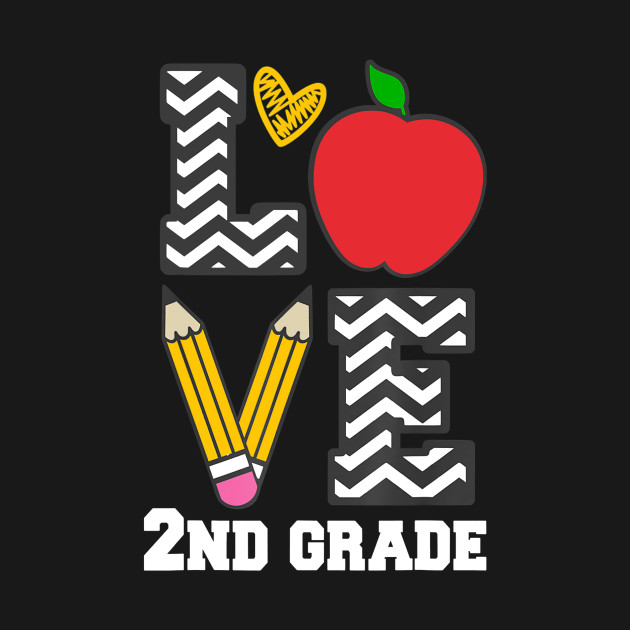 Disover Love 2nd Second Grade Tshirt 2nd Grade Student & Teacher Tee - 2nd Grade - T-Shirt