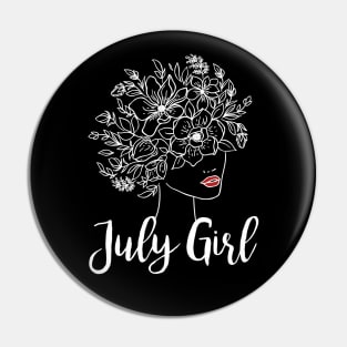 July Girl Pin