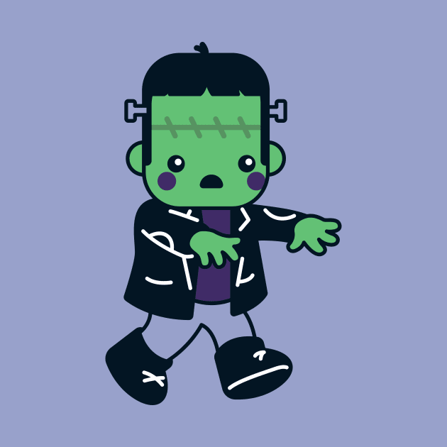 Kawaii Frankenstein's Monster by SLAG_Creative