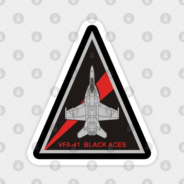 VFA-41 Black Aces - F/A-18 Magnet by MBK