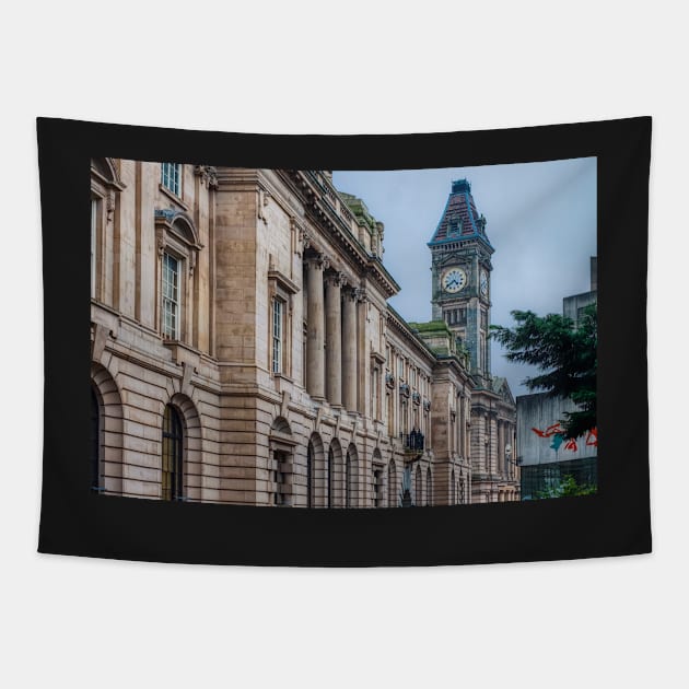 Birmingham Cityscape Tapestry by stuartchard