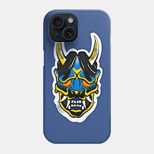 Oni demon cold blue Phone Case