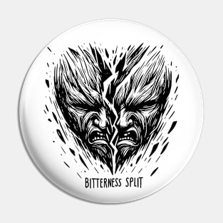 Yin Yang of Discord - Bitterness Split Artwork Pin