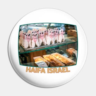 Israel, Haifa. Poodles in a Bakery Pin