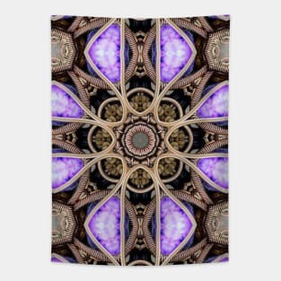 Gold Purple Mandala Tapestry