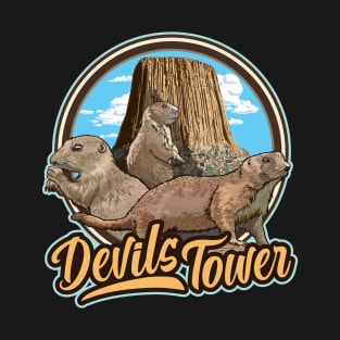 Prairie Dogs Devils Tower National Park Monument Wyomi T-Shirt