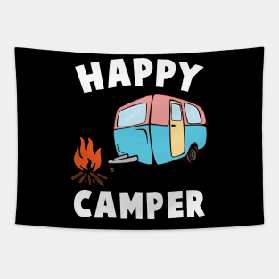 'Camper Trailer Fire ' Cool Camping Camper Trailer Tapestry