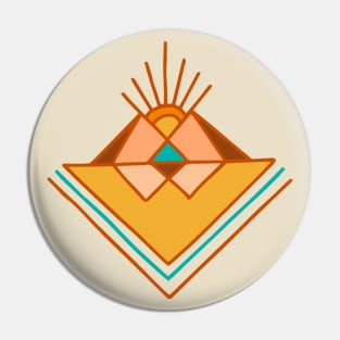 Sunset || Mountains || Abstract Nature Pin